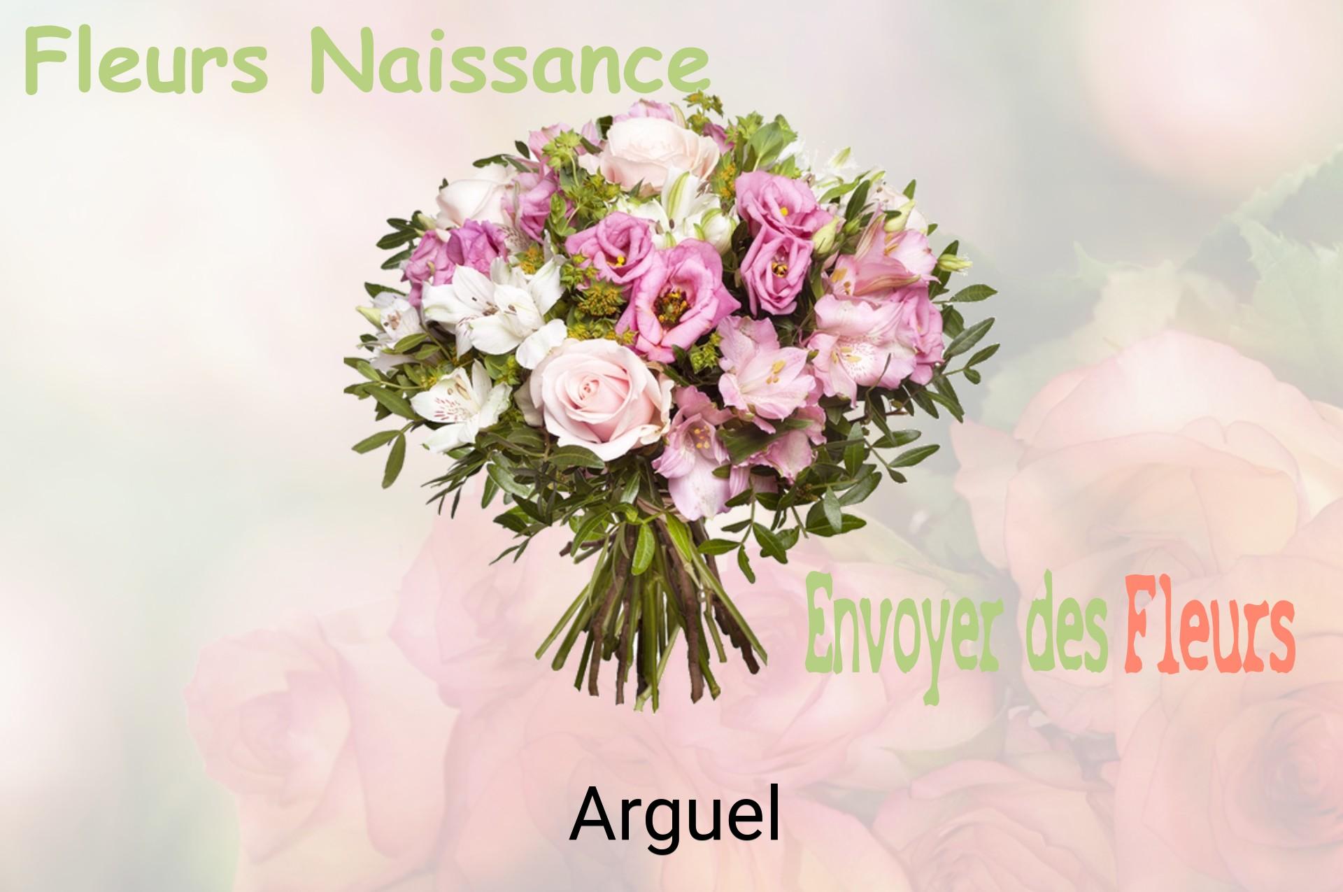 Bouquet de fleurs de naissance livré à Arguel